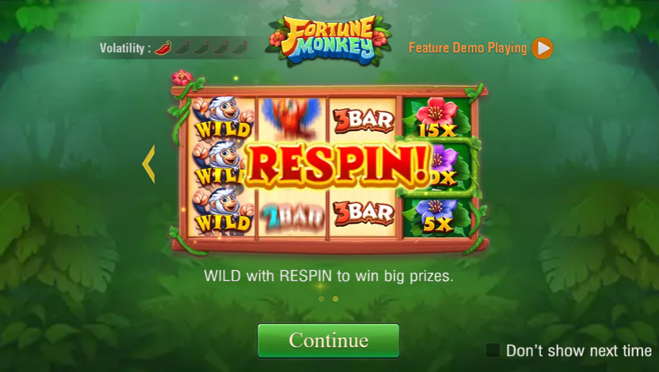 Fortune Monkey Slot ScreenShot 2