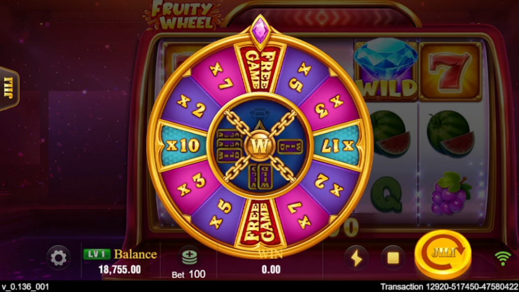 Fruity Wheel Slot Screenshot 2