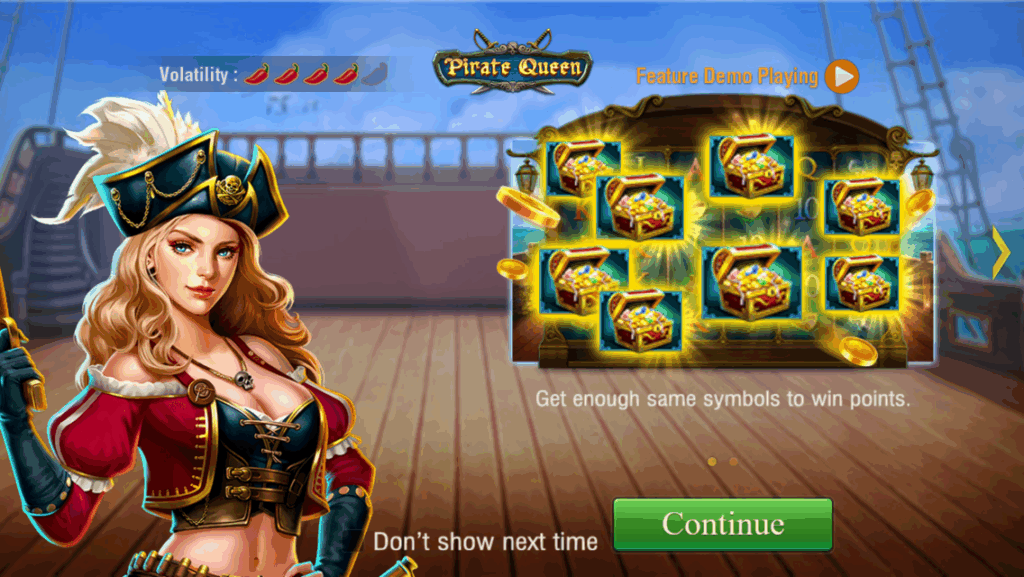 Pirate Queen Slot Screenshot 1
