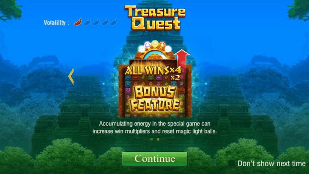 Treasure Quest Slot Screenshot 2