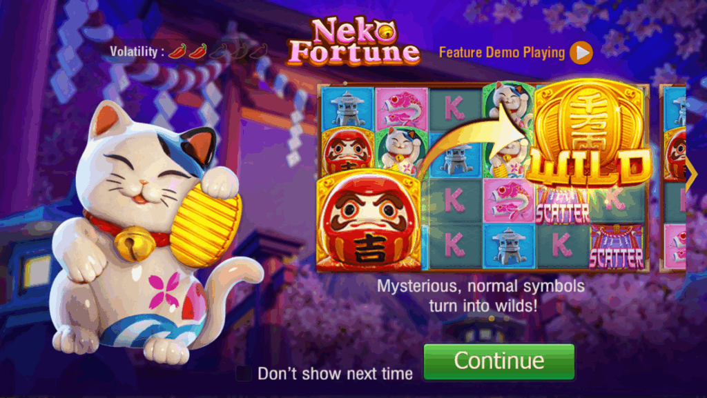 Neko Fortune Slot Screenshot 1