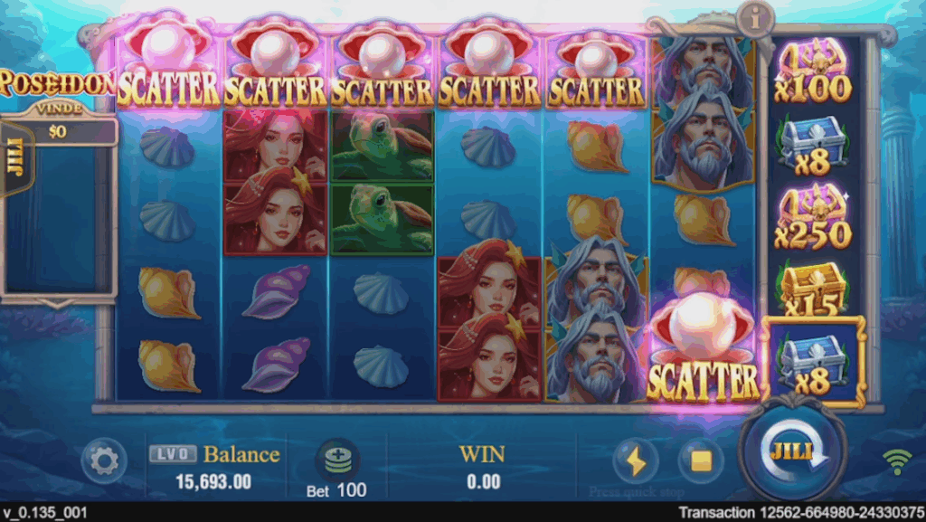 Poseidon Slot Screenshot 3