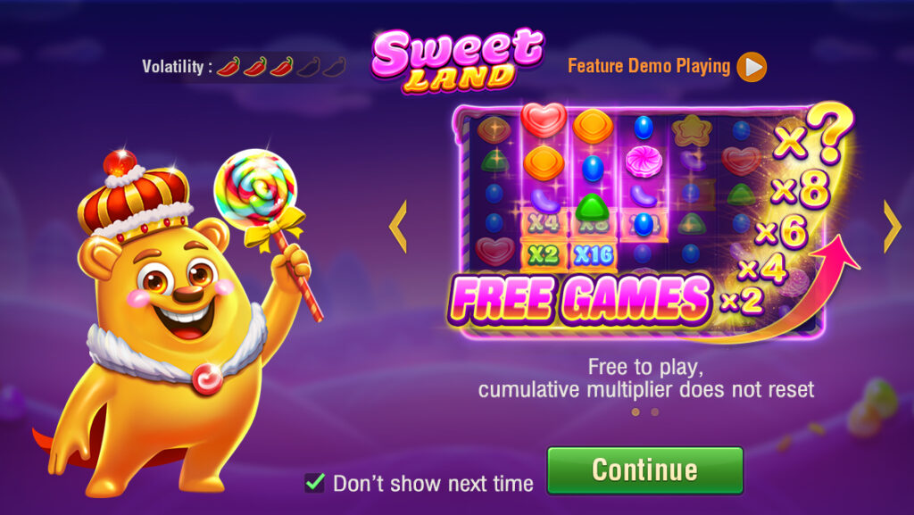 Sweet Land Slot Screenshot 2
