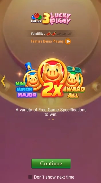 3 Lucky Piggy Slot Screenshot 2